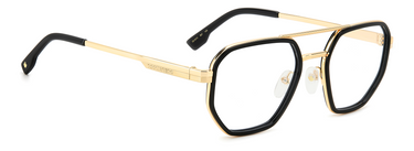 Men Premium Dsquared2 Eyeglasses: D2 0111 - Black(2) - SpecSMART Eye Clinic (Diagonal View)